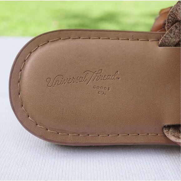 Universal Thread Brown Braided Faux Leather Sandals - Picture 6 of 8